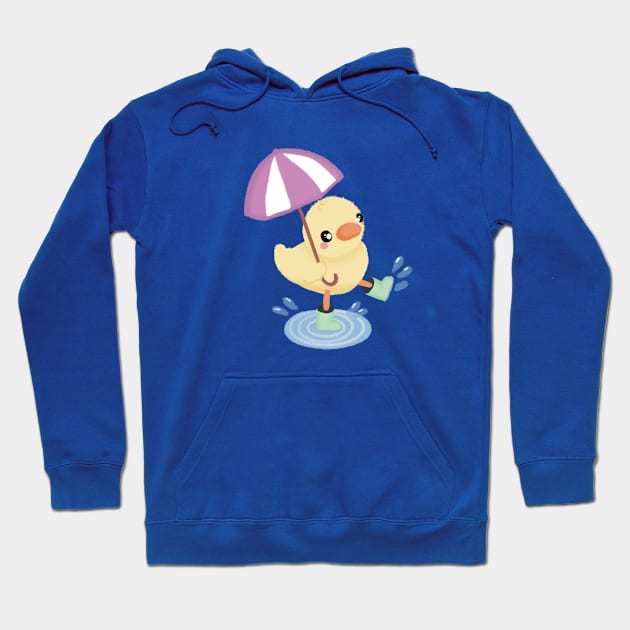 Rainy Day Duckling Hoodie by SafeTeeNet